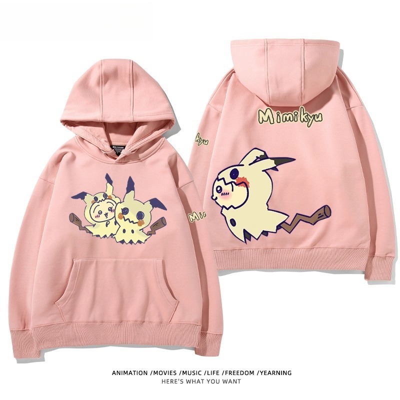 chiikawa X 寶可夢系列 聯名衛衣2025秋冬新款 親子情侶裝連帽衛衣