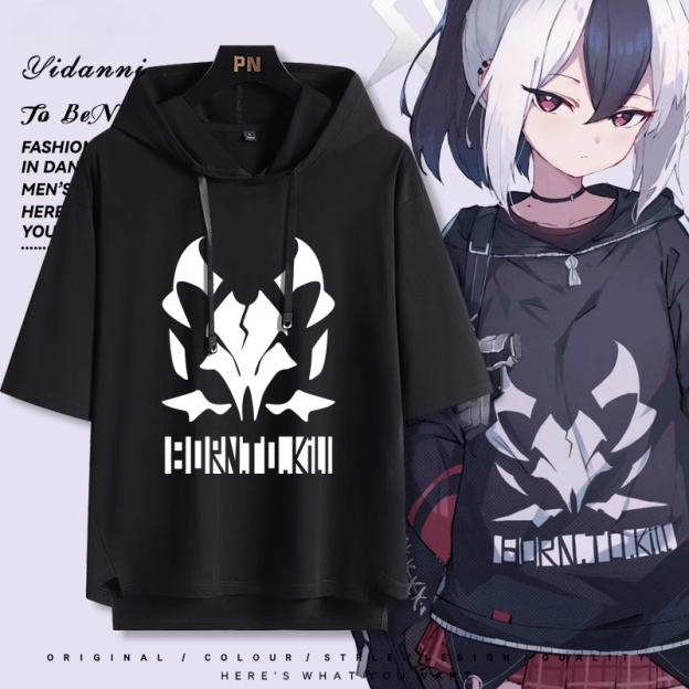 蔚藍檔案 鬼方佳代子 連帽短袖T恤-GOODTOYSTUDIO