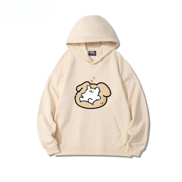 線條小狗 聯名衛衣2026秋冬新款親子情侶裝連帽衛衣