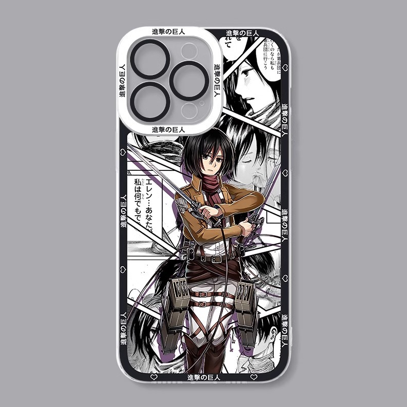 蘋果 系列進擊的巨人天使眼透明防摔軟殼