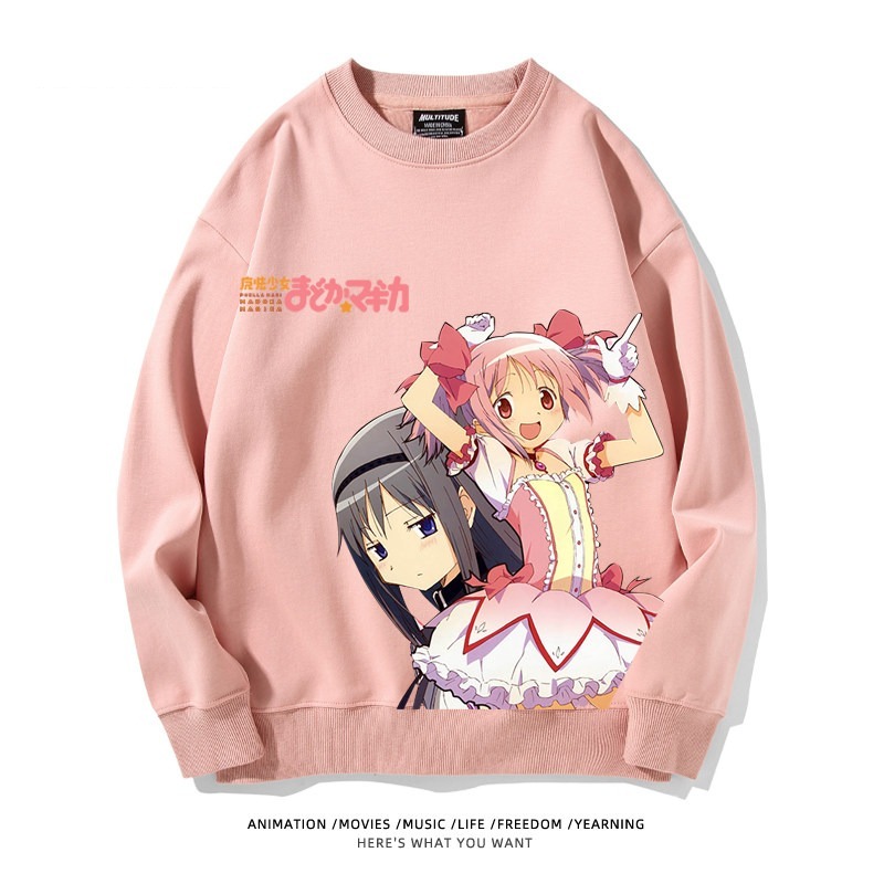 魔法少女小圓聯名親子情侶裝 圓領長袖