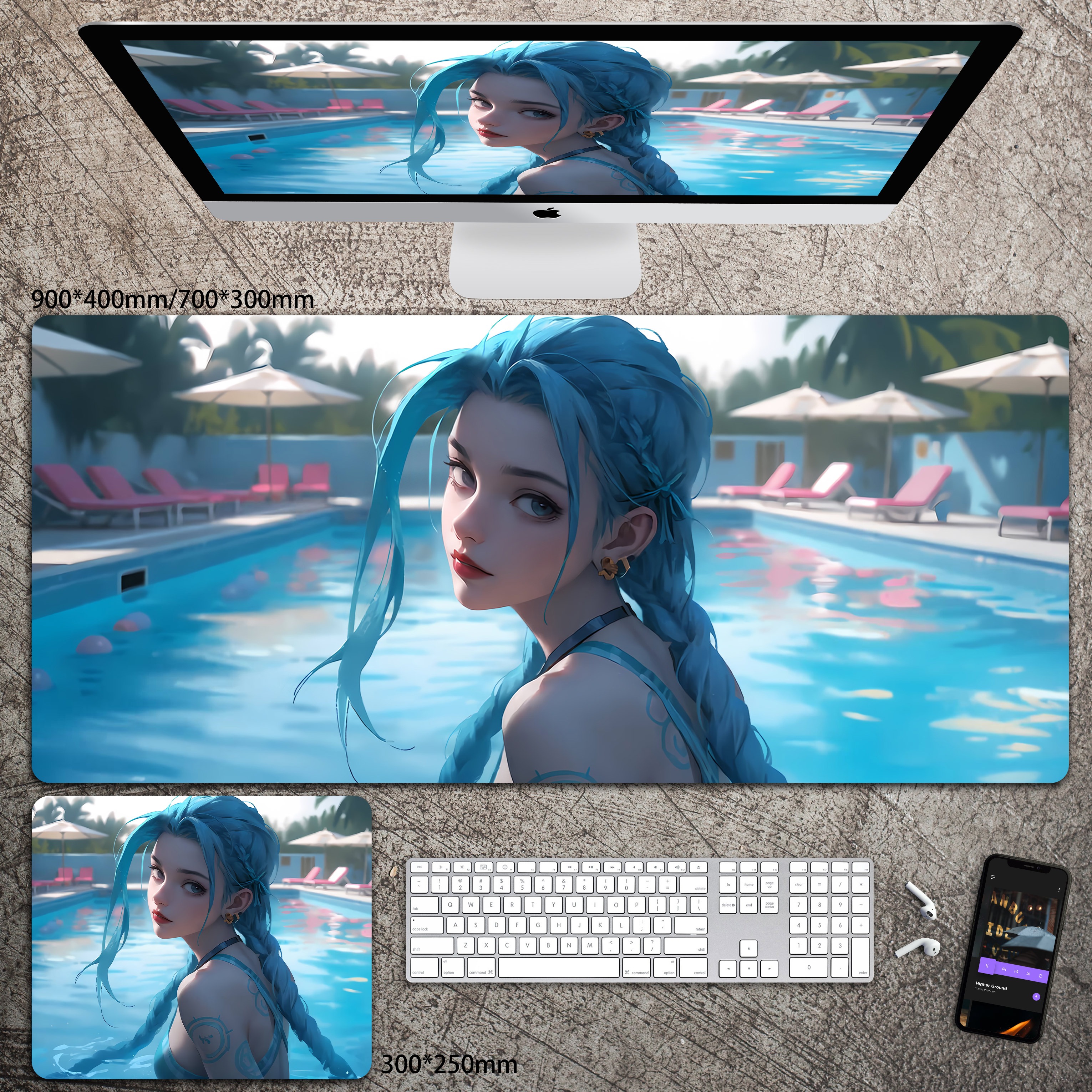 動漫系列 主題桌墊 布質滑鼠墊