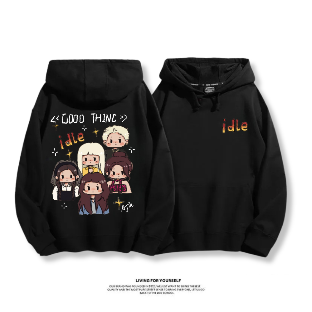 (G)I-DLE 2025秋冬新款 親子情侶男女連帽衛衣