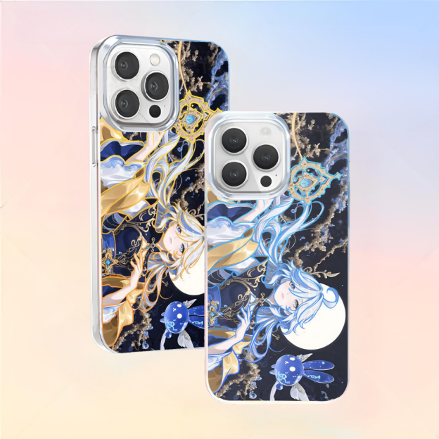 原神極光金漸變防摔手機殼