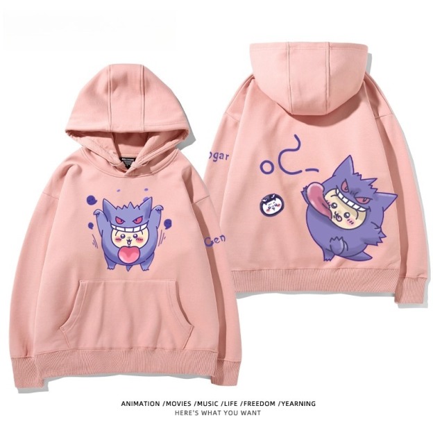 chiikawa X 寶可夢系列 聯名衛衣2025秋冬新款 親子情侶裝連帽衛衣