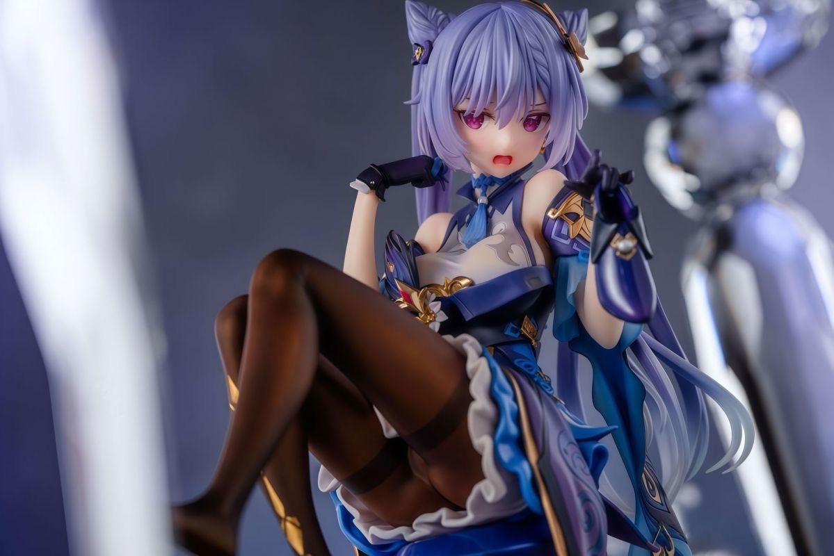 原神 霆霓快雨 刻晴 提鞋坐姿 1/7 雙頭雕-GOODTOYSTUDIO