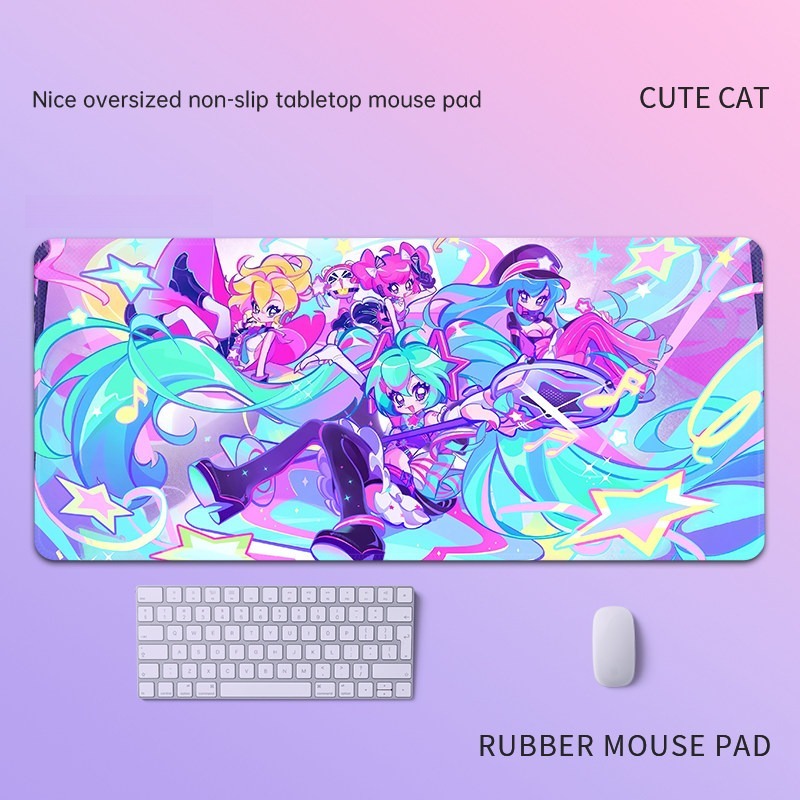 主播女孩重度依賴 主題桌墊 布質滑鼠墊