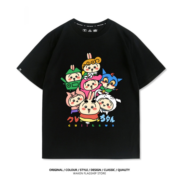 chiikawaX蠟筆小新 印花T恤-GOODTOYSTUDIO