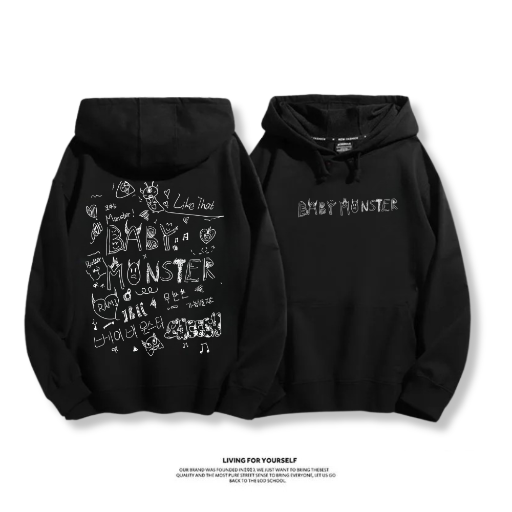 BLACKPINK 2025秋冬新款 親子情侶男女連帽衛衣