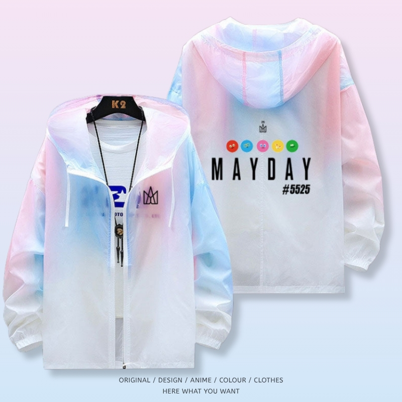五月天 Mayday 全機能抗UV涼感漸變防曬外套 MD 漸變粉01