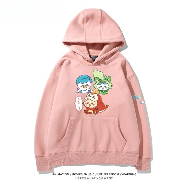 chiikawa X 寶可夢系列 聯名衛衣2025秋冬新款 親子情侶裝連帽衛衣