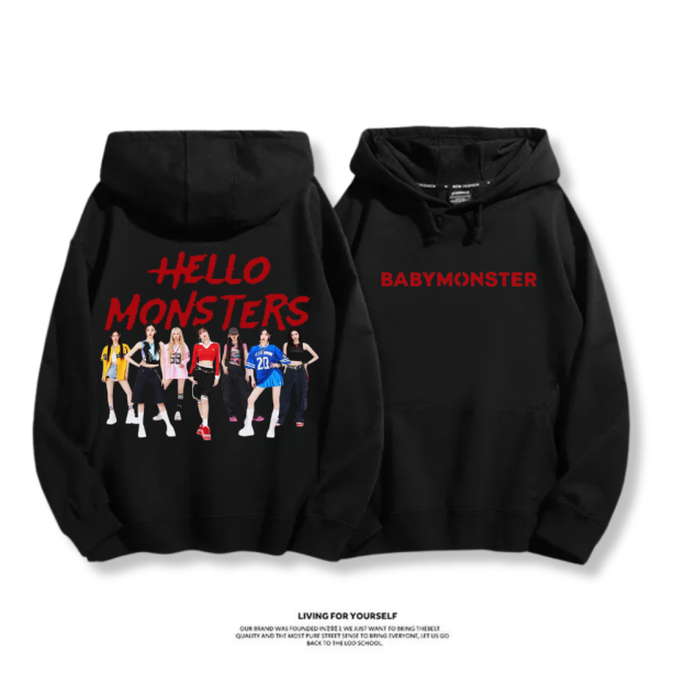 BLACKPINK 2025秋冬新款 親子情侶男女連帽衛衣