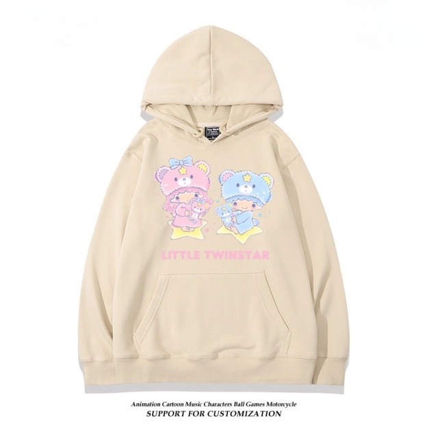 雙子星little twinstars新款 親子情侶男女連帽衛衣