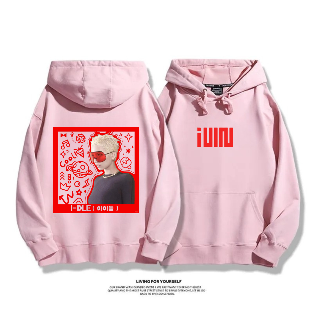 (G)I-DLE 2025秋冬新款 親子情侶男女連帽衛衣