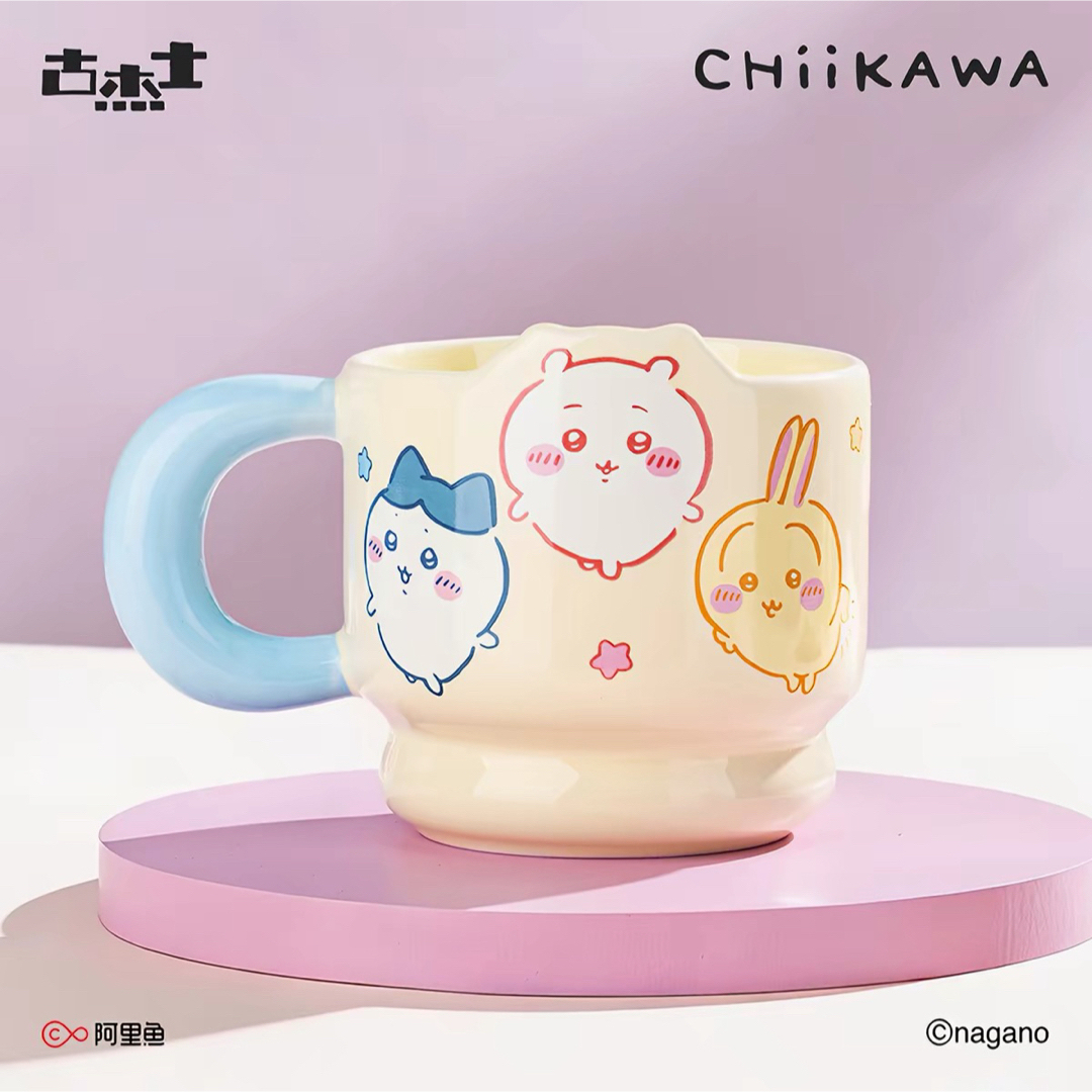 Chiikawa × 古傑士 吉伊卡哇陶瓷馬克杯｜可愛卡通咖啡杯