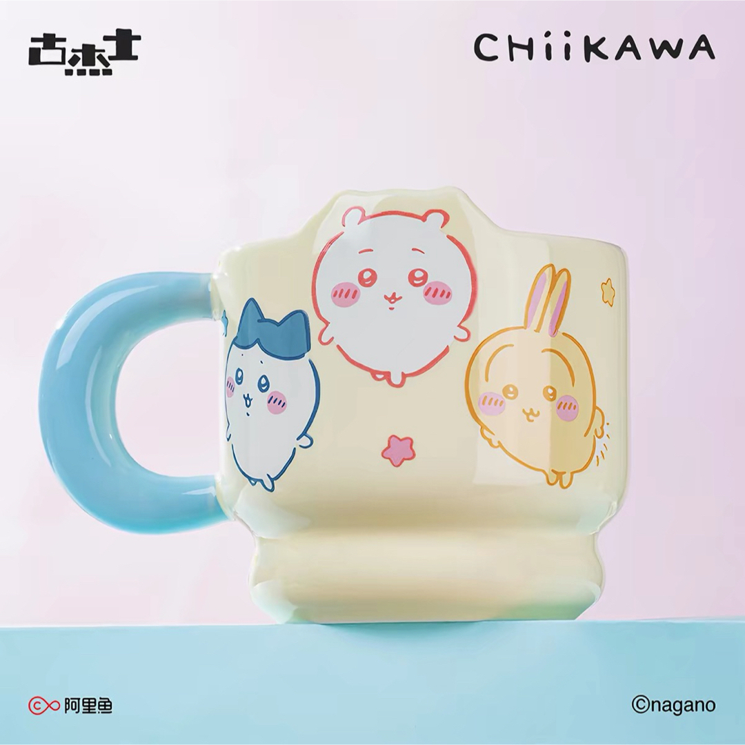 Chiikawa × 古傑士 吉伊卡哇陶瓷馬克杯｜可愛卡通咖啡杯