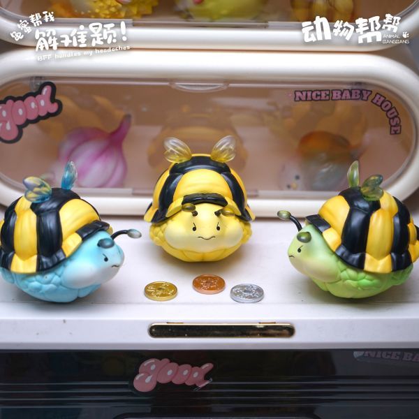 傑刻動漫×動物幫幫 龜蜜潮玩桌面擺件