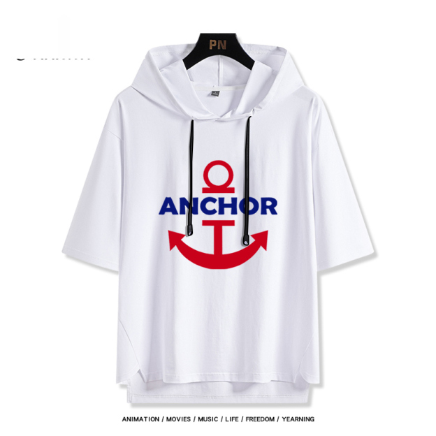 海賊王 ANCHOR 連帽短袖T恤-GOODTOYSTUDIO