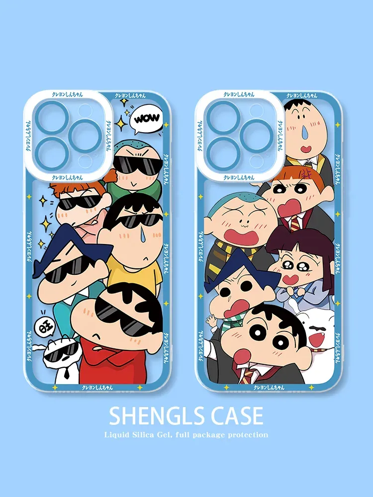 蠟筆小新 天使眼透明防摔軟殼