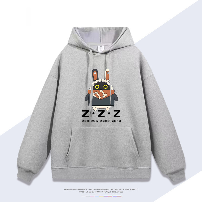 絕區零 聯名2024秋冬新款親子情侶裝薄絨款連帽衛衣