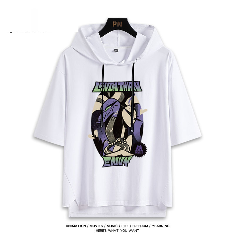 極惡老大 Helluva Boss 連帽短袖T恤-GOODTOYSTUDIO