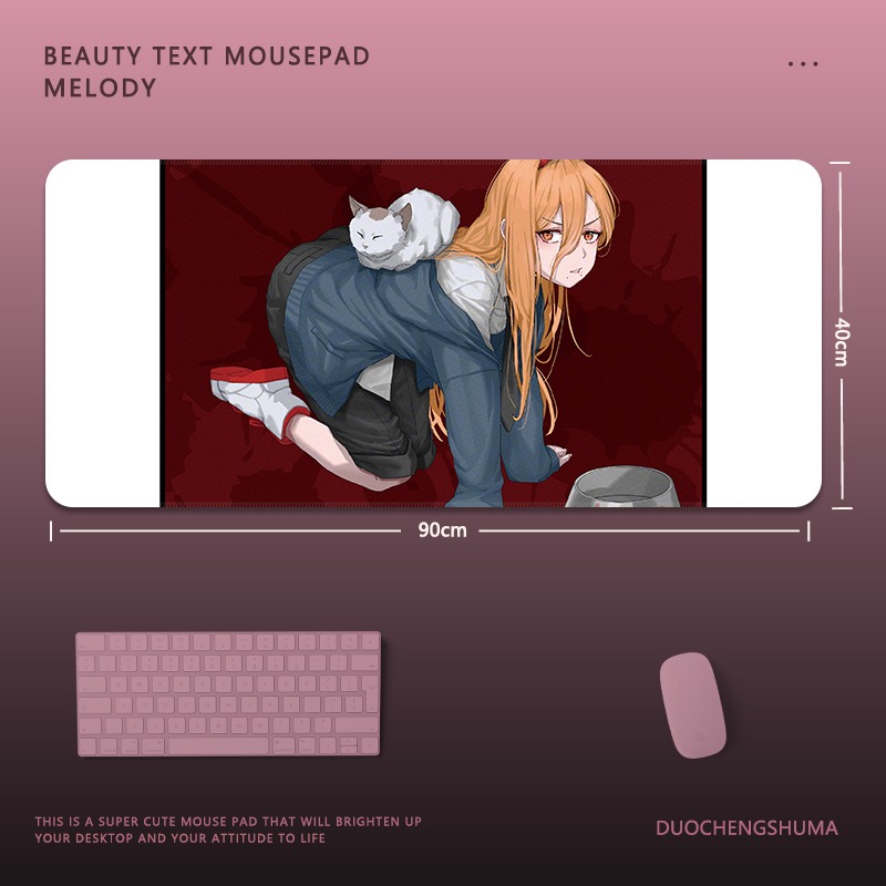 鏈鋸人 主題桌墊 布質滑鼠墊-GOODTOYSTUDIO