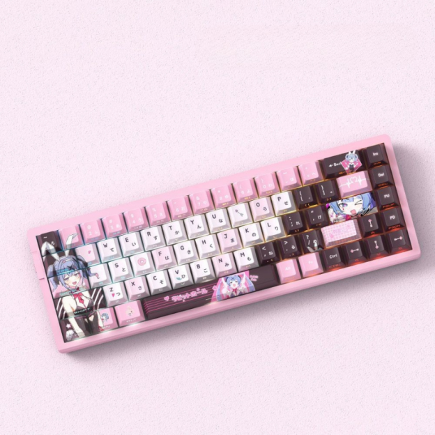 初音兔子洞 二次元側刻透光機械鍵盤
