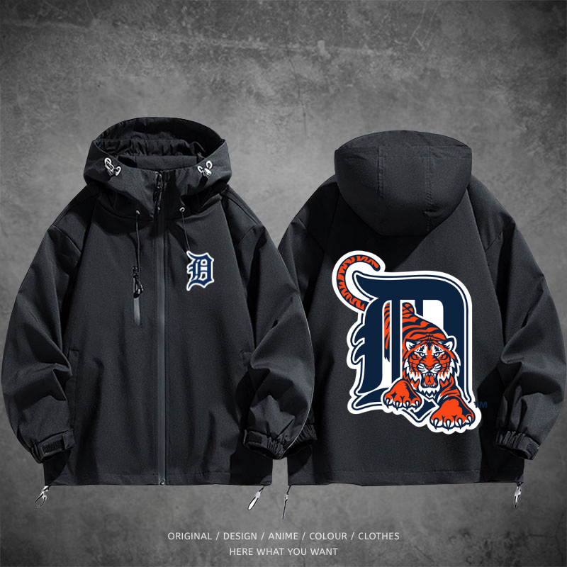 底特律老虎 Detroit Tigers 棒球機能外套｜防風防水戶外衝鋒衣