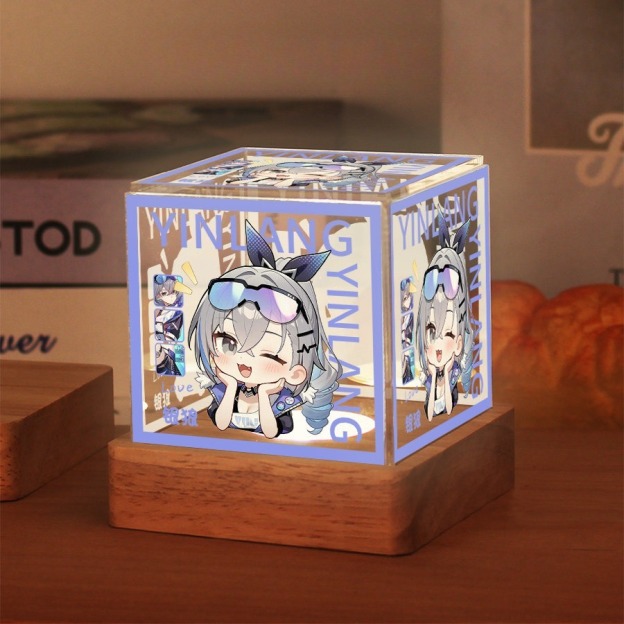 星穹鐵道銀狼周邊三色小夜燈【可調節亮度】