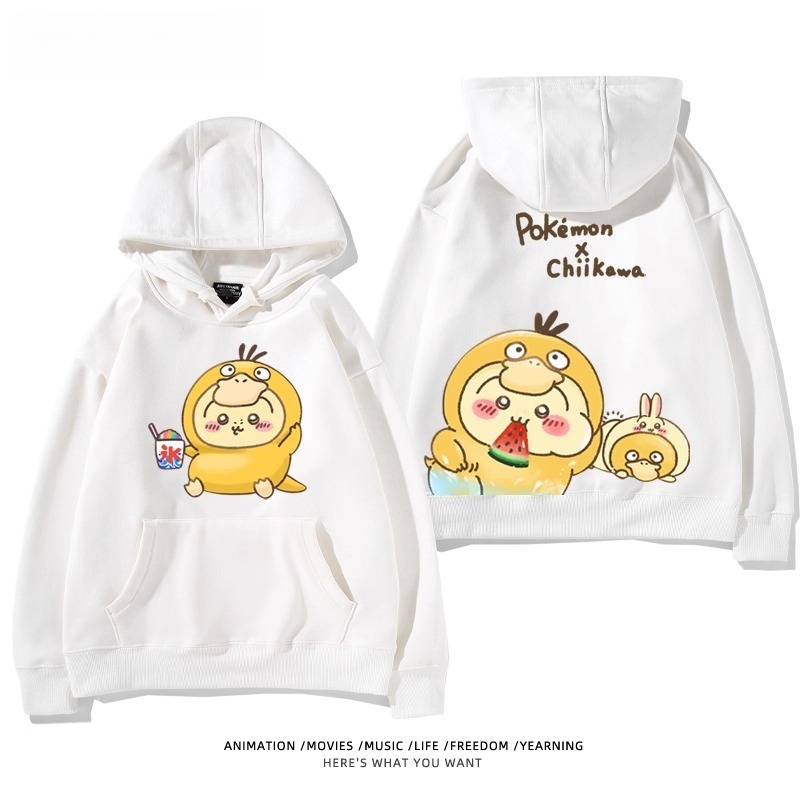 chiikawa X 寶可夢系列 聯名衛衣2025秋冬新款 親子情侶裝連帽衛衣