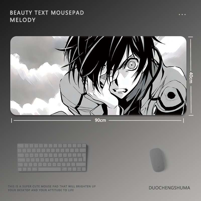 黑白動漫 主題桌墊 布質滑鼠墊-GOODTOYSTUDIO