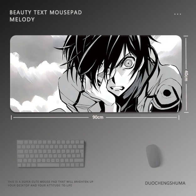 黑白動漫 主題桌墊 布質滑鼠墊-GOODTOYSTUDIO