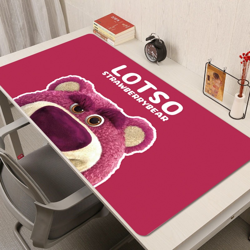 草莓熊 主題桌墊 布質滑鼠墊-GOODTOYSTUDIO