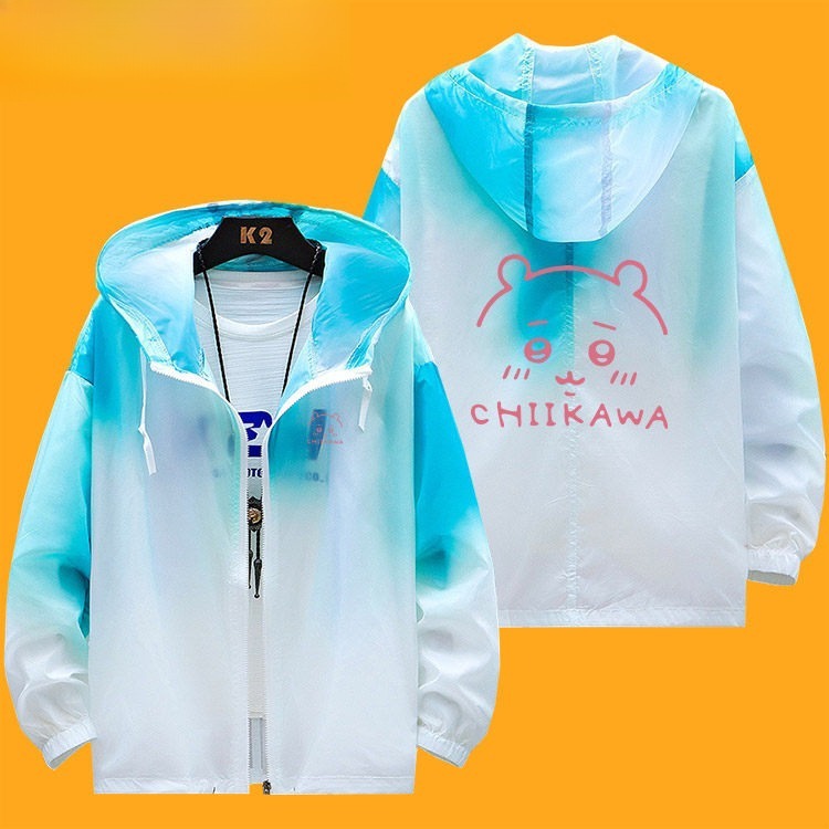 Chiikawa輕薄透氣漸變防曬衣外套