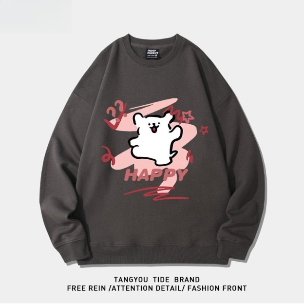 線條小狗 聯名衛衣2026秋冬新款親子情侶裝 圓領長袖/連帽衛衣