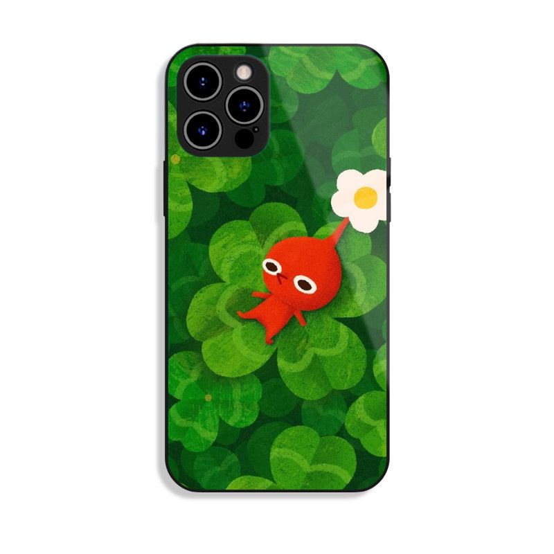 皮克敏 PIKMIN 高清鋼化玻璃手機殼