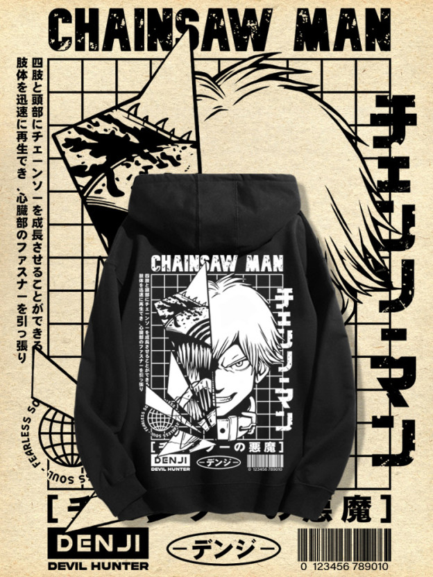 鏈鋸人 2025秋冬新款 親子情侶男女連帽衛衣-ZUIHANG SHOP