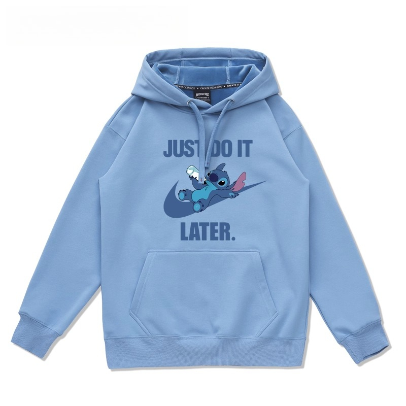 史迪仔卡通 聯名衛衣2025秋冬新款 親子情侶裝連帽衛衣