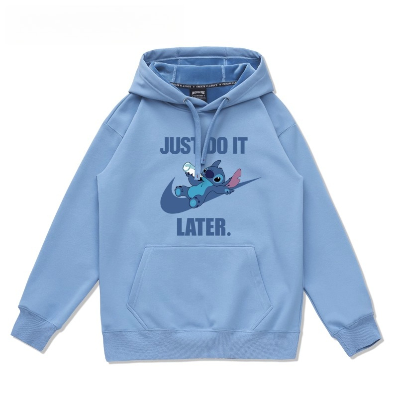 史迪仔卡通 聯名衛衣2025秋冬新款 親子情侶裝連帽衛衣