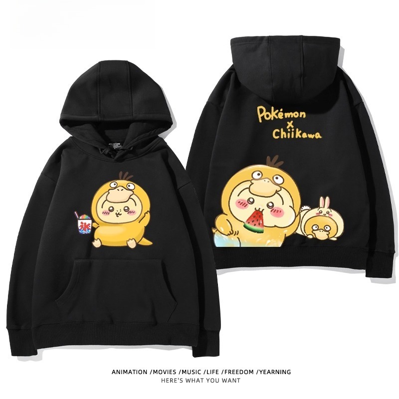 chiikawa X 寶可夢系列 聯名衛衣2025秋冬新款 親子情侶裝連帽衛衣