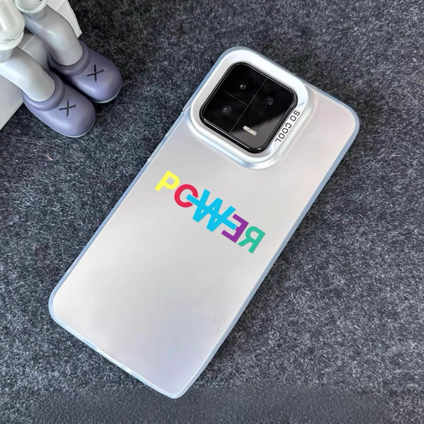 權志龍GD 彩銀線條漸變防摔手機殼