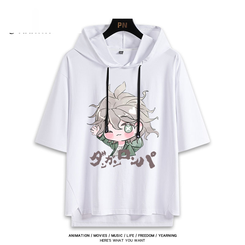 彈丸論破 連帽短袖T恤-GOODTOYSTUDIO