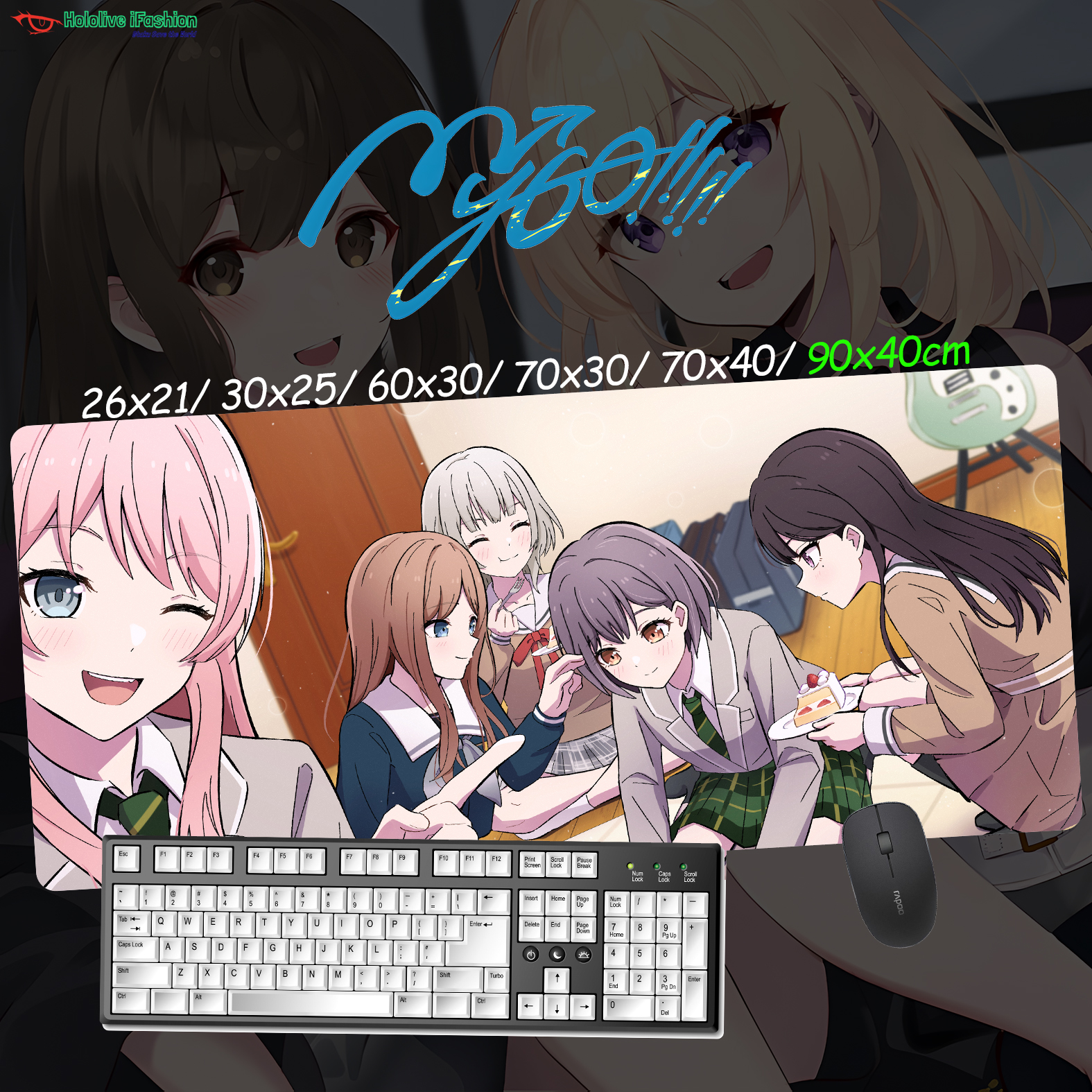 BanG Dream! It's MyGO!!!!! 超大鎖邊主題桌墊 布質滑鼠墊