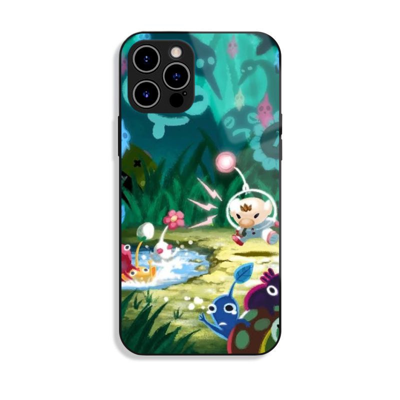 皮克敏 PIKMIN 高清鋼化玻璃手機殼