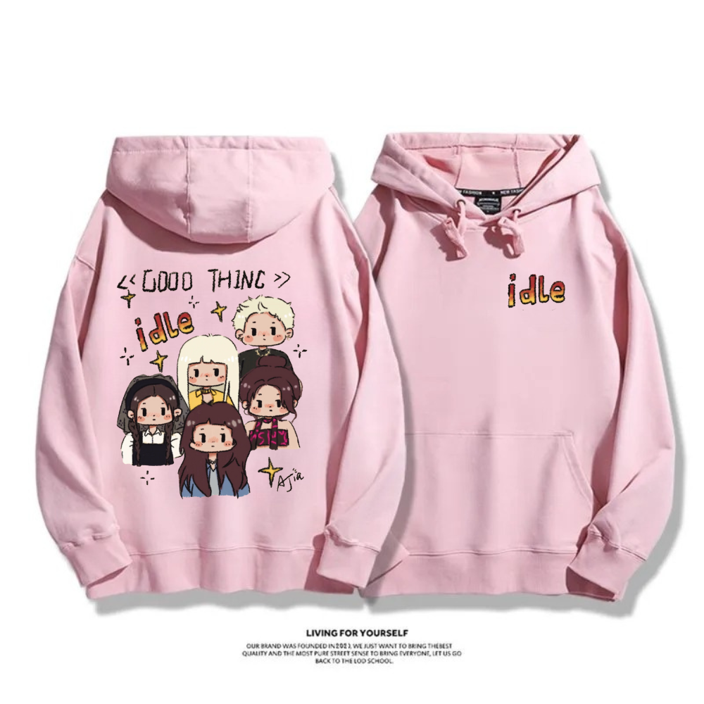 (G)I-DLE 2025秋冬新款 親子情侶男女連帽衛衣