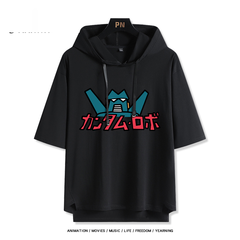 蠟筆小新康達姆機器人 連帽短袖T恤-GOODTOYSTUDIO