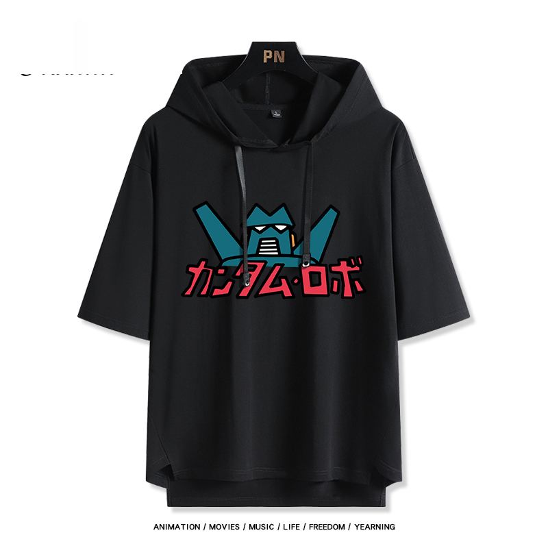 蠟筆小新康達姆機器人 連帽短袖T恤-GOODTOYSTUDIO