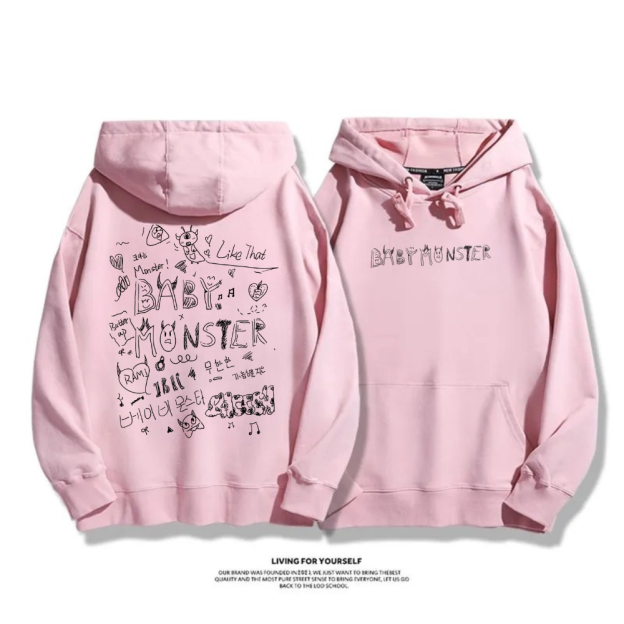 BLACKPINK 2025秋冬新款 親子情侶男女連帽衛衣