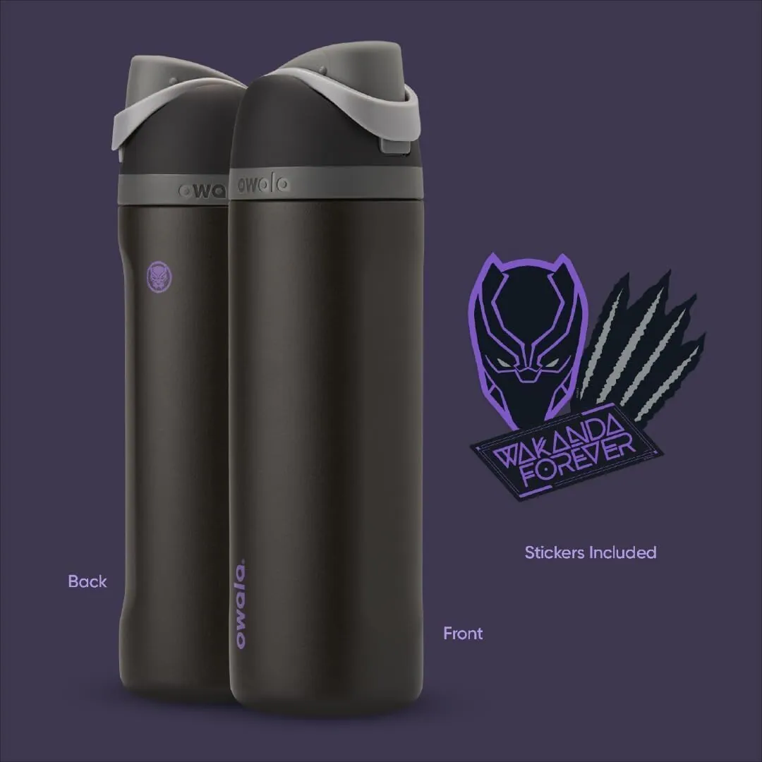 Owala Marvel Potter FreeSip 絕緣不鏽鋼水瓶 帶吸管 24 盎司(約 680.4 毫升)
