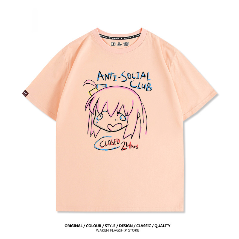 孤獨搖滾 後藤一里 印花T恤-GOODTOYSTUDIO